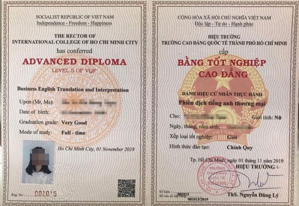 Mua Bằng Cao Đẳng Thật 100% Uy Tín 
