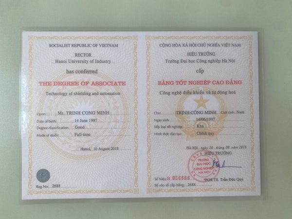 Mua Bằng Cao Đẳng Thật 100% Uy Tín 