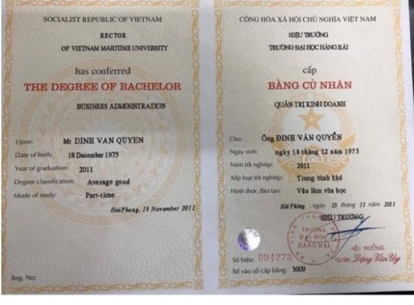 Làm Bằng Đại Học Hàng Hải Uy Tín Chất Lượng