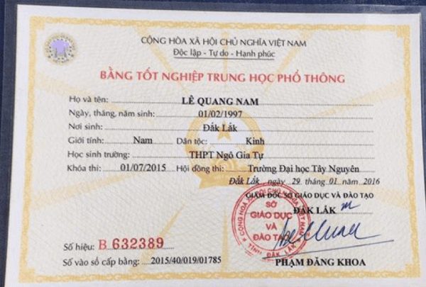 Làm Bằng Cấp 3 Tại Cần Thơ Giá Rẻ