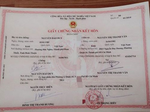 Làm giấy kết hôn giả uy tín, không cần cọc