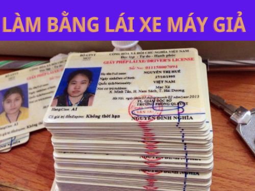 Dịch vụ làm bằng lái xe thật có hồ sơ gốc