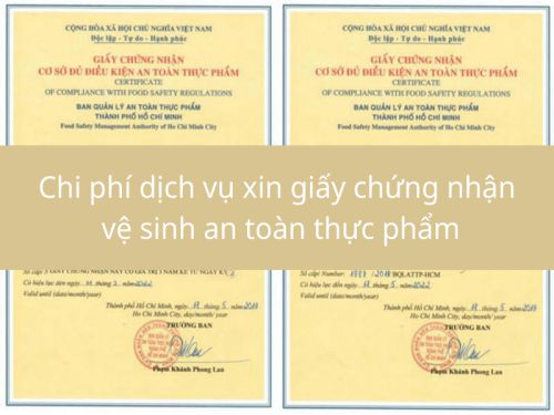 Làm giấy an toàn thực phẩm giả mất bao nhiêu tiền?