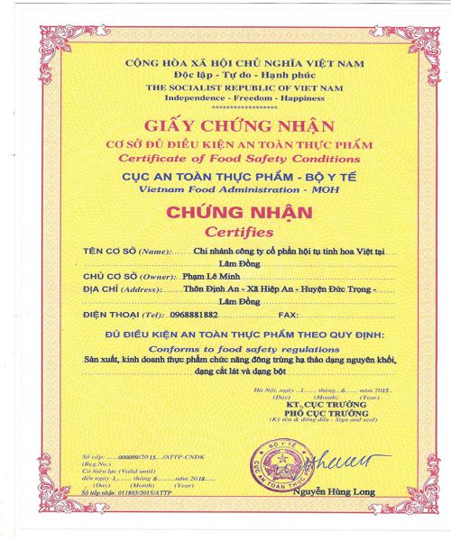 Làm giấy an toàn thực phẩm giả mất bao nhiêu tiền?