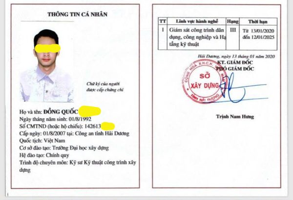 Làm Chứng Chỉ Hành Nghề Kiến Trúc Sư Bao Uy Tín Lấy Ngay