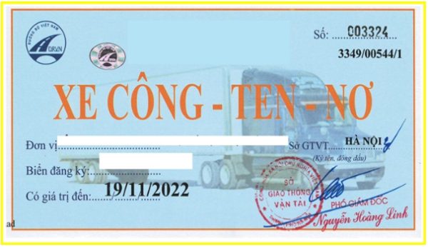 Phù hiệu xe container