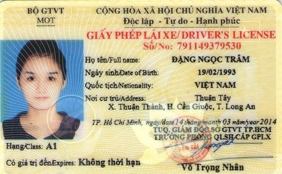 Bằng Lái Xe A1 Chạy Được Xe Gì
