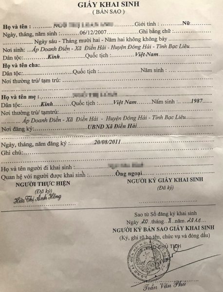 Giấy khai sinh bản sao công chứng là gì?